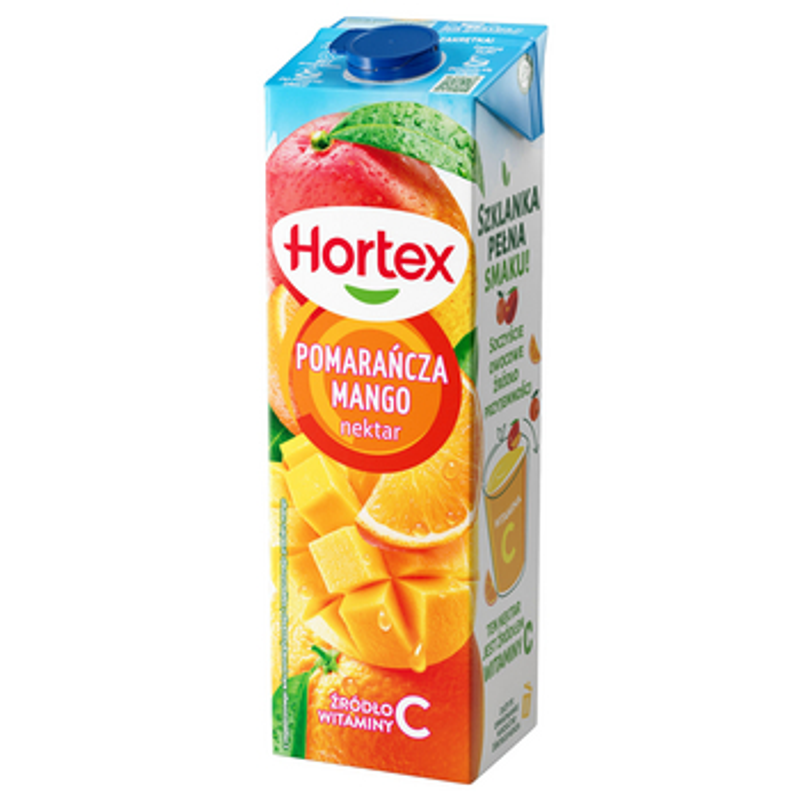 Hortex Nektar Pomarańcza mango karton 1L